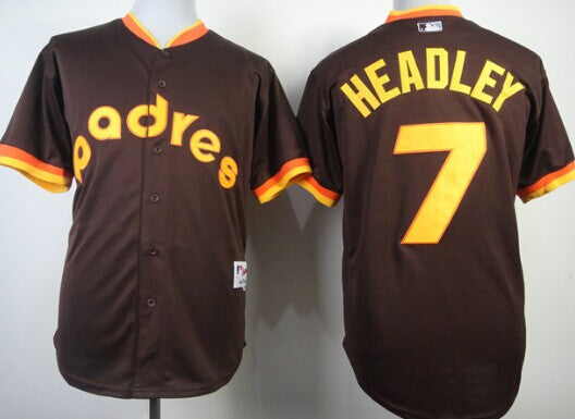 Chase Headley San Diego Padres brown jersey