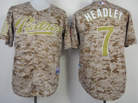 Chase Headley San Diego Padres camo Camo jersey