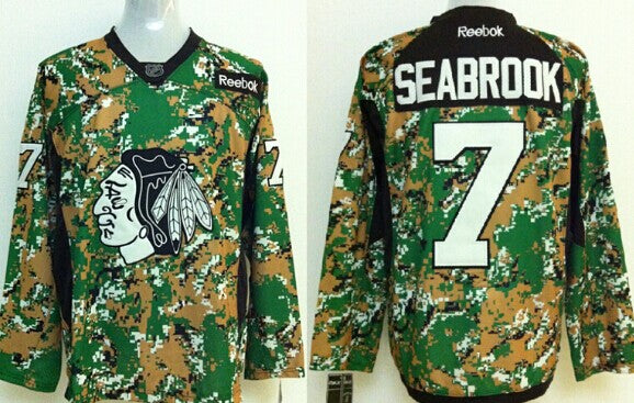 Brent Seabrook Chicago Blackhawks camo Camo jersey