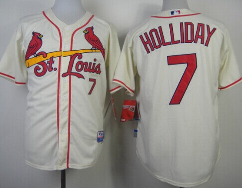 Matt Holliday St. Louis Cardinals cream jersey