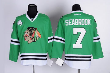 Brent Seabrook Chicago Blackhawks green jersey