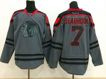 Brent Seabrook Chicago Blackhawks charcoal jersey