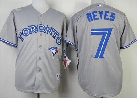 Jose Reyes Toronto Blue Jays gray jersey
