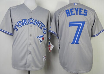 Jose Reyes Toronto Blue Jays gray jersey