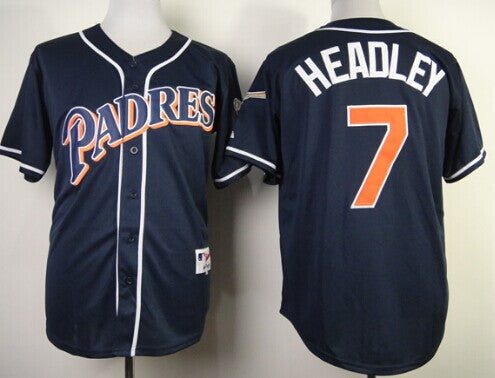 Chase Headley San Diego Padres navy jersey