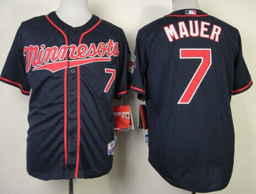 Joe Mauer New Minnesota Twins navy jersey