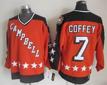 Paul Coffey Edmonton Oilers orange All-Star jersey