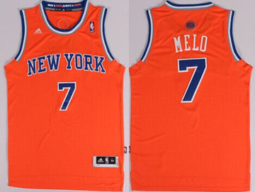 Melo Nickname New York Knicks orange jersey
