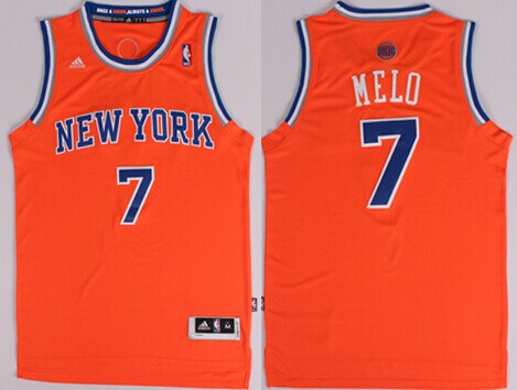 Melo Nickname New York Knicks orange jersey