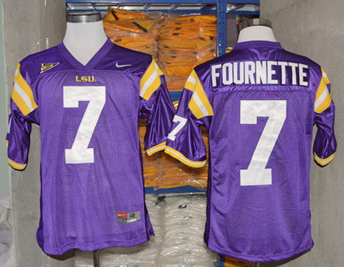 Leonard Fournette LSU Tigers purple jersey