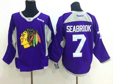 Brent Seabrook Chicago Blackhawks purple jersey