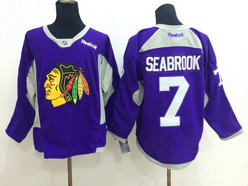 Brent Seabrook Chicago Blackhawks purple jersey