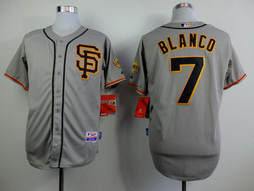 Gregor Blanco San Francisco Giants gray jersey