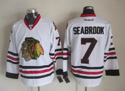 Brent Seabrook Chicago Blackhawks white jersey