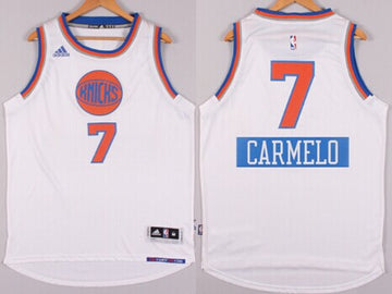 Carmelo Anthony Revolution New York Knicks white jersey
