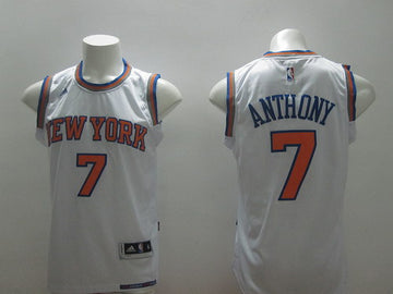 Carmelo Anthony Revolution New York Knicks white jersey