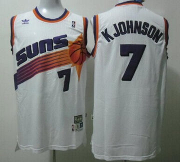 Kevin Johnson Phoenix Suns white Throwback jersey