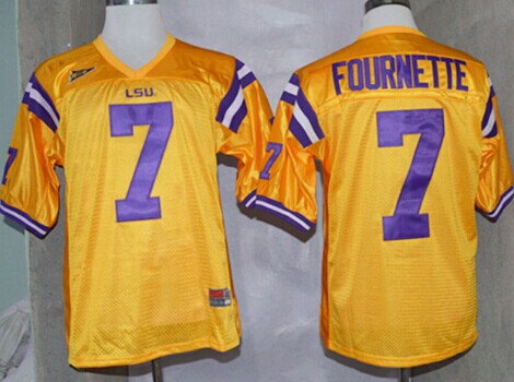 Leonard Fournette LSU Tigers yellow jersey