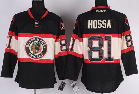 Marian Hossa Chicago Blackhawks black Third jersey
