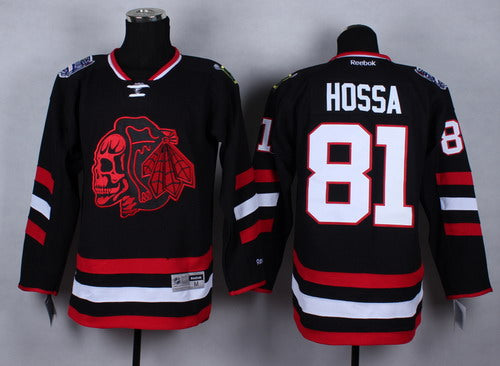 Marian Hossa Chicago Blackhawks black Stadium Series jersey