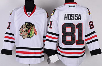 Marian Hossa Chicago Blackhawks white jersey