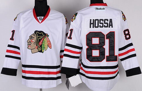 Marian Hossa Chicago Blackhawks white jersey