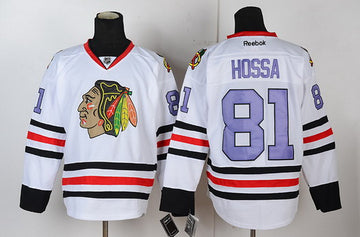 Marian Hossa Chicago Blackhawks white jersey
