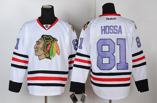 Marian Hossa Chicago Blackhawks white jersey