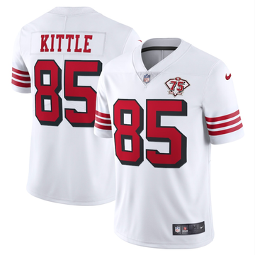 George Kittle Nike San Francisco 49ers white Vapor jersey