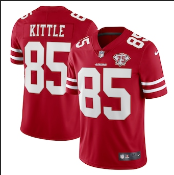 George Kittle Nike San Francisco 49ers red Vapor jersey