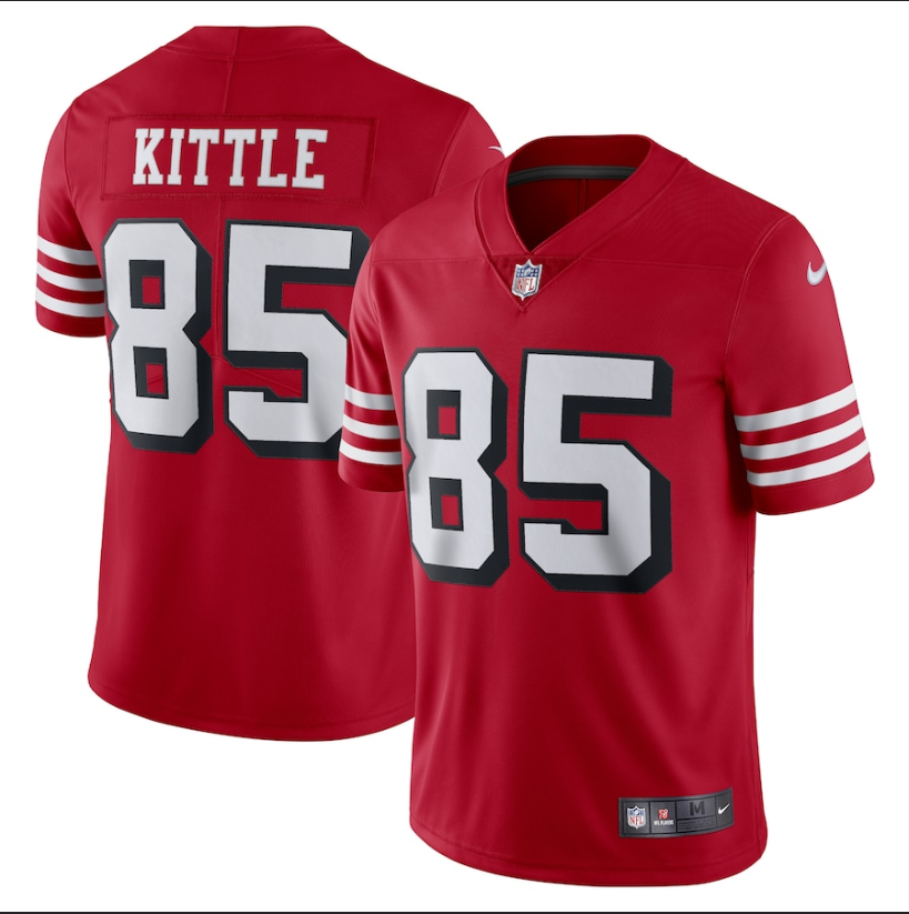 George Kittle Nike San Francisco 49ers red Vapor jersey