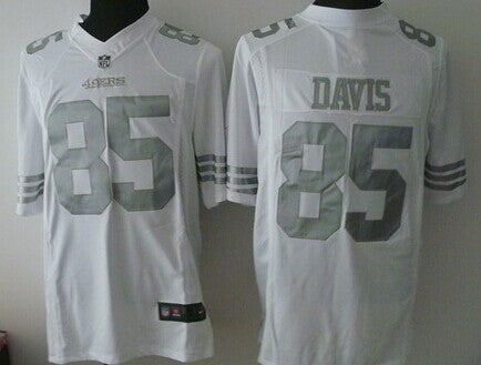 Nike Vernon Davis San Francisco 49ers platinum Limited jersey