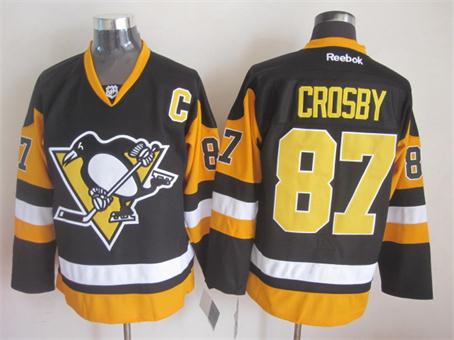 Sidney Crosby Pittsburgh Penguins black Third jersey