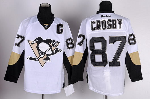 Sidney Crosby Pittsburgh Penguins white jersey