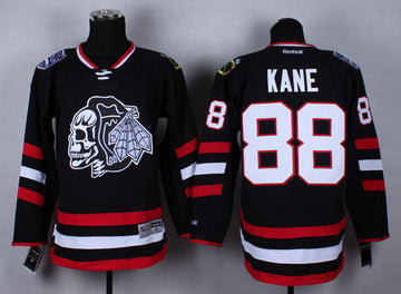Patrick Kane Chicago Blackhawks black Stadium Series jersey
