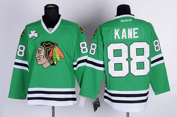 Patrick Kane Chicago Blackhawks green jersey