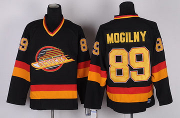 Mogiliny Vancouver Canucks black Throwback jersey
