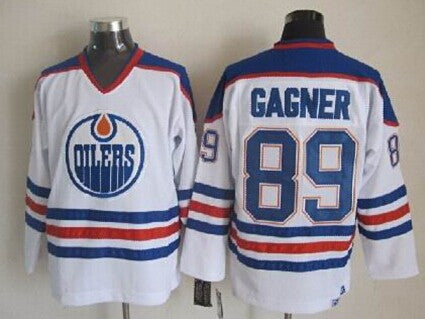 Sam Gagner Edmonton Oilers white Throwback jersey