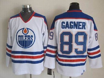 Sam Gagner Edmonton Oilers white Throwback jersey