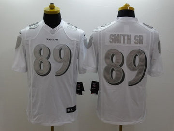Nike Steve Smith Sr Baltimore Ravens platinum Limited jersey