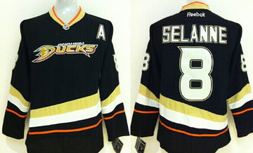 Teemu Selanne Anaheim Ducks black jersey
