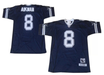Troy Aikman Dallas Cowboys blue Throwback jersey