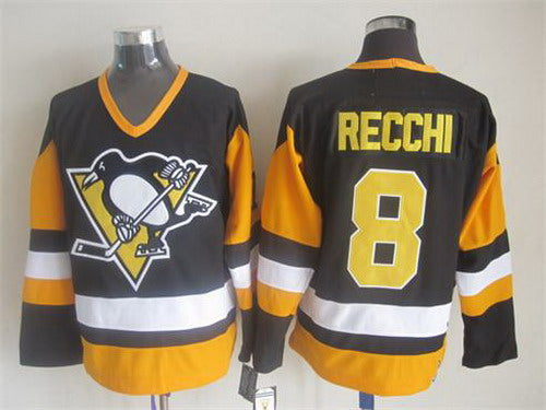 Mark Recchi Pittsburgh Penguins black Throwback jersey