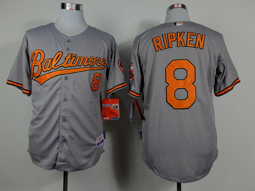 Cal Ripken Baltimore Orioles gray jersey