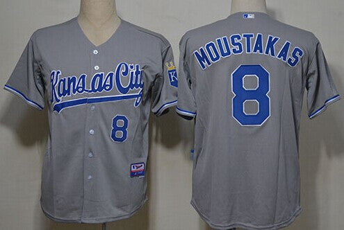Mike Moustakas Kansas City Royals gray jersey