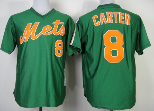 Gary Carter New York Mets green Throwback jersey