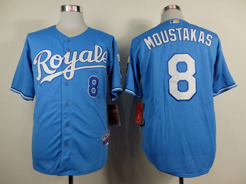 Mike Moustakas Kansas City Royals blue jersey