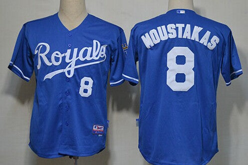 Mike Moustakas Kansas City Royals navy jersey