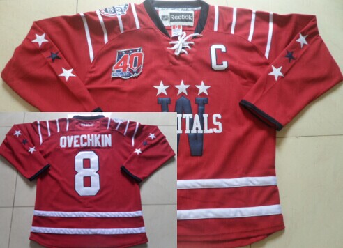 Alex Ovechkin Washington Capitals red Winter Classic jersey
