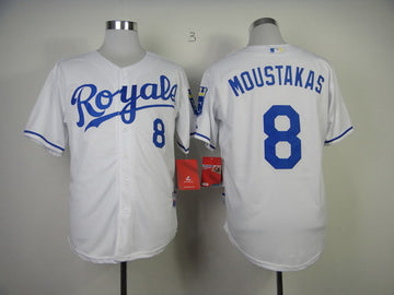 Mike Moustakas Kansas City Royals white jersey